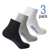 3-Pack Traditional Quarter Socks